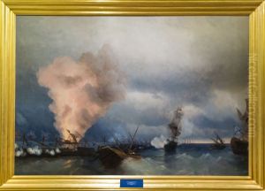 The Battle of Vyborg Bay in 1790.