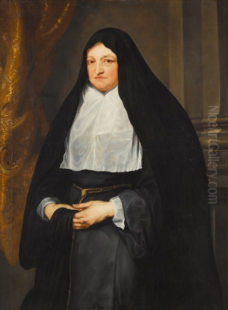 PORTRAIT OF ISABELLA CLARA EUGENIA, INFANTA OF SPAIN (1566-1633) Oil Painting by unknown