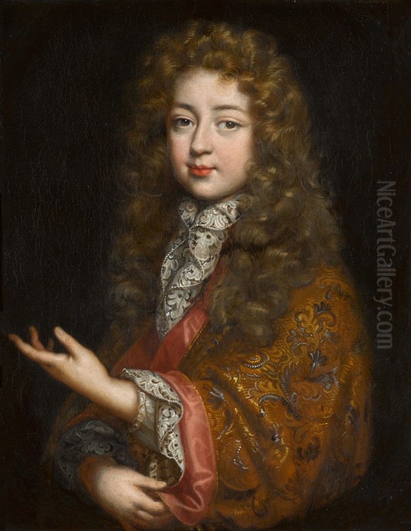 PORTRAIT OF LOUIS-ALEXANDRE DE BOURBON, COUNT OF TOULOUSE (1678-1737), HALF-LENGTH Oil Painting by unknown