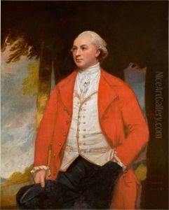 Portrait of Sir John Papillon Twisden, 7th Baronet (1743-1810), three-quarter-length, in a landscape