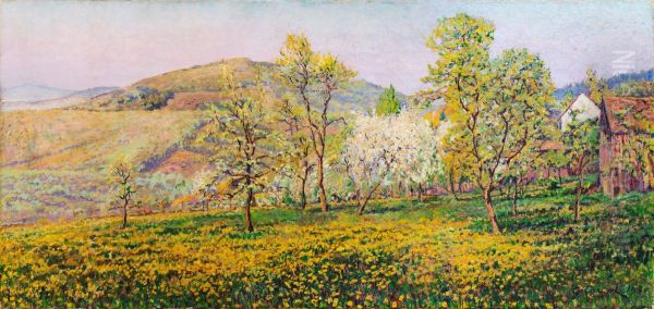 Paysage Oil Painting by Gustave Cariot