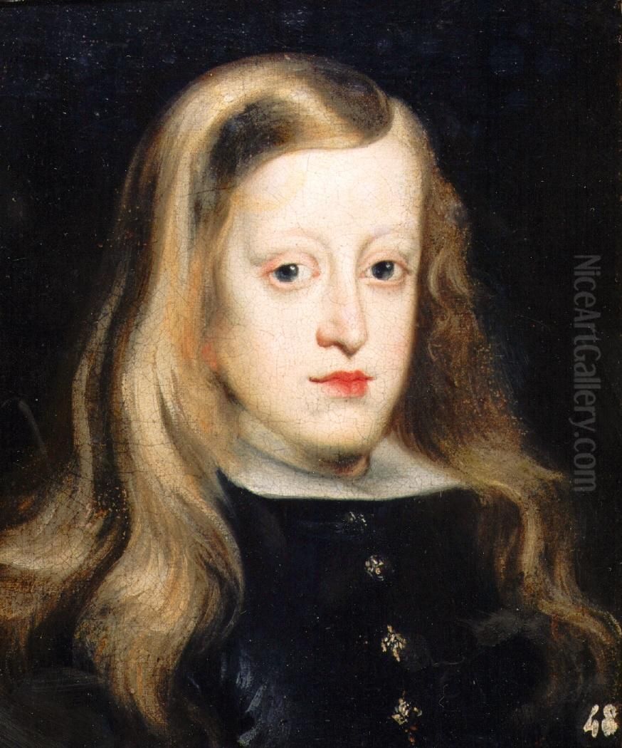 Carlos II de Espana Oil Painting by Juan Carreno De Miranda