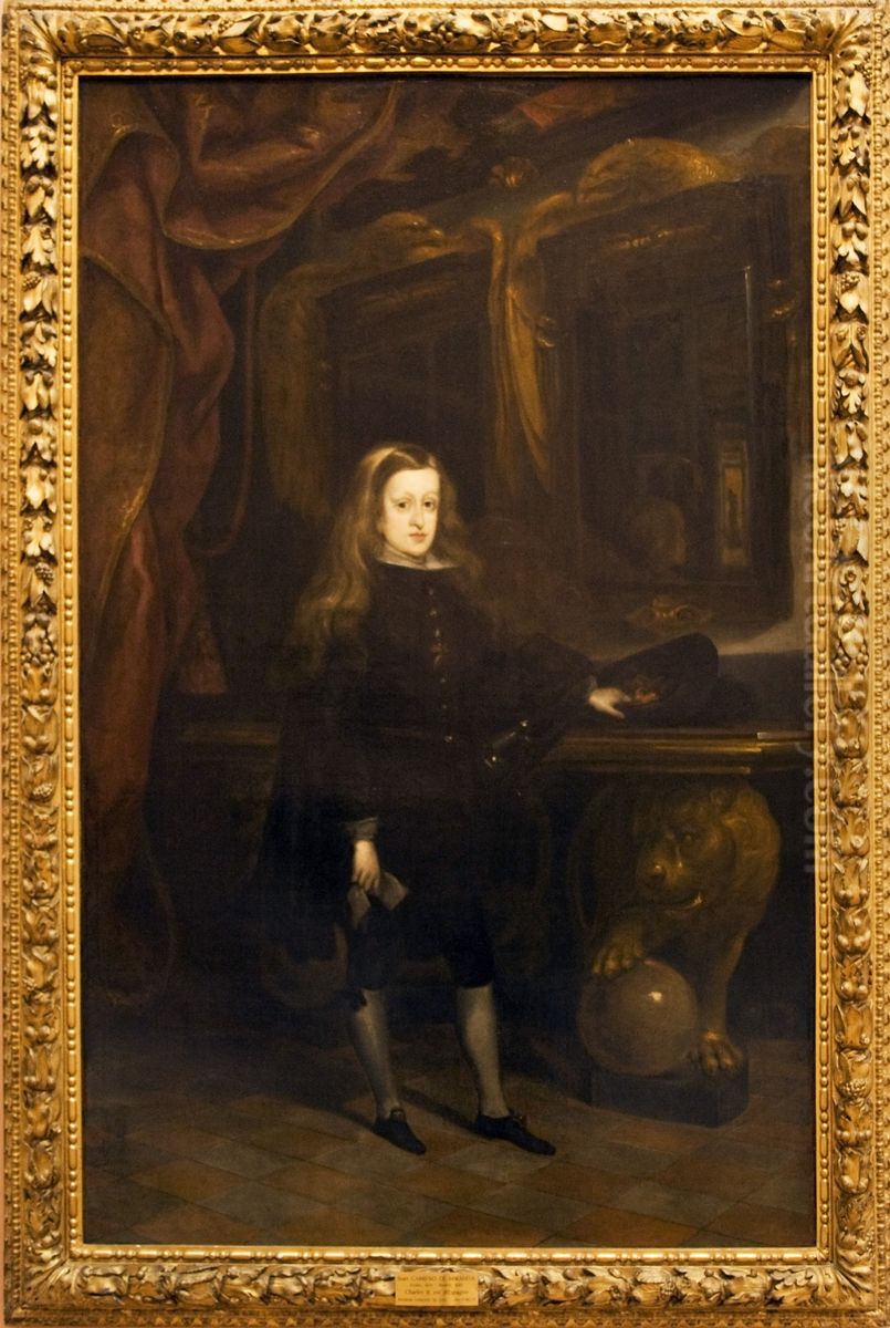 Charles II of Spain Oil Painting by Juan Carreno De Miranda