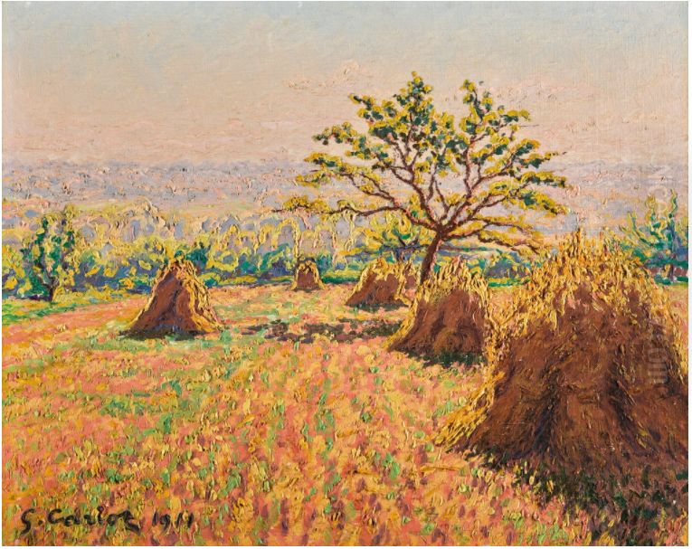 MEULES Oil Painting by Gustave Cariot