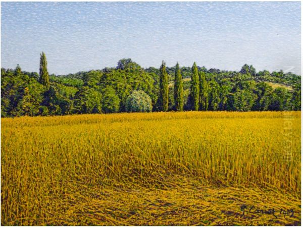 LE CHAMP DE BLE Oil Painting by Gustave Cariot