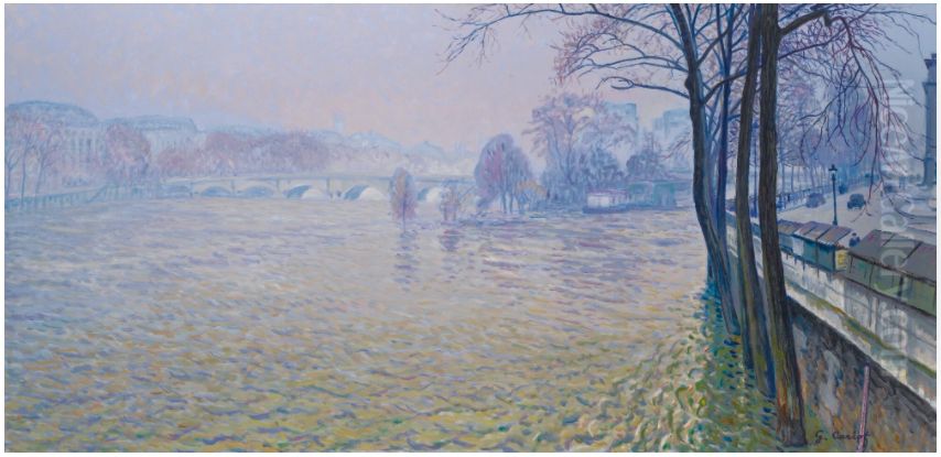 INONDATIONS Oil Painting by Gustave Cariot
