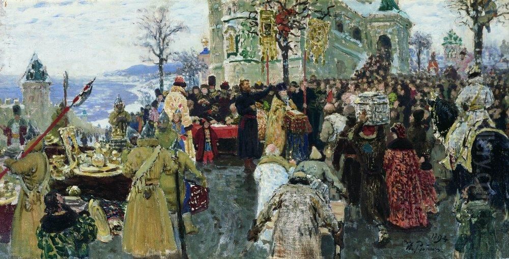 Kuzma Minin. Oil Painting by Repin Iliya