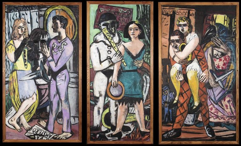 Karneval Oil Painting by Max Beckmann