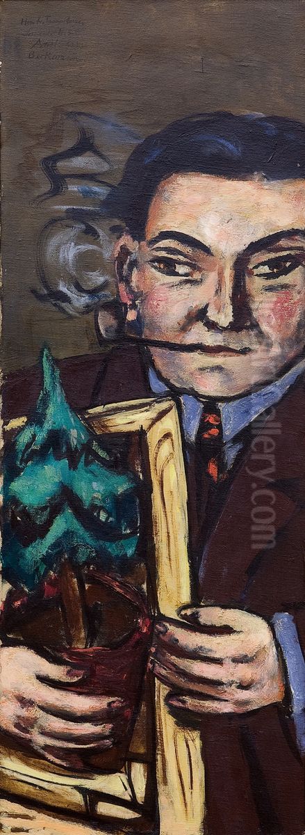 Tannenbaum geht nach New York Oil Painting by Max Beckmann
