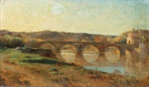 ITALIAN LANDSCAPE WITH BRIDGE