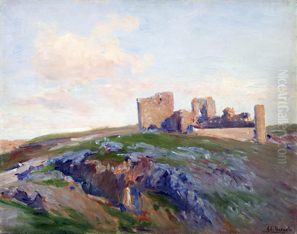 The Castle of San Servando Oil Painting by Aureliano de Beruete y Moret