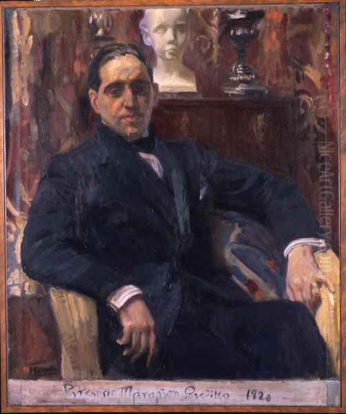 Doctor Gregorio Maranon y Posadillo Oil Painting by Joaquin Sorolla