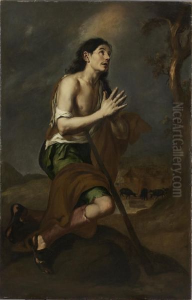 The Prodigal Son Among the Swine Oil Painting by Bartolome Esteban Murillo