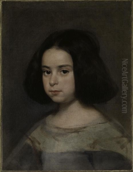 Portrait of a Little Girl Oil Painting by Diego Velazquez
