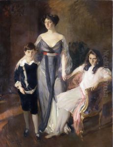 Mrs. Ira Nelson Morris and her Children