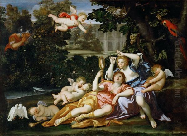 Rinaldo e Armida Oil Painting by unknown