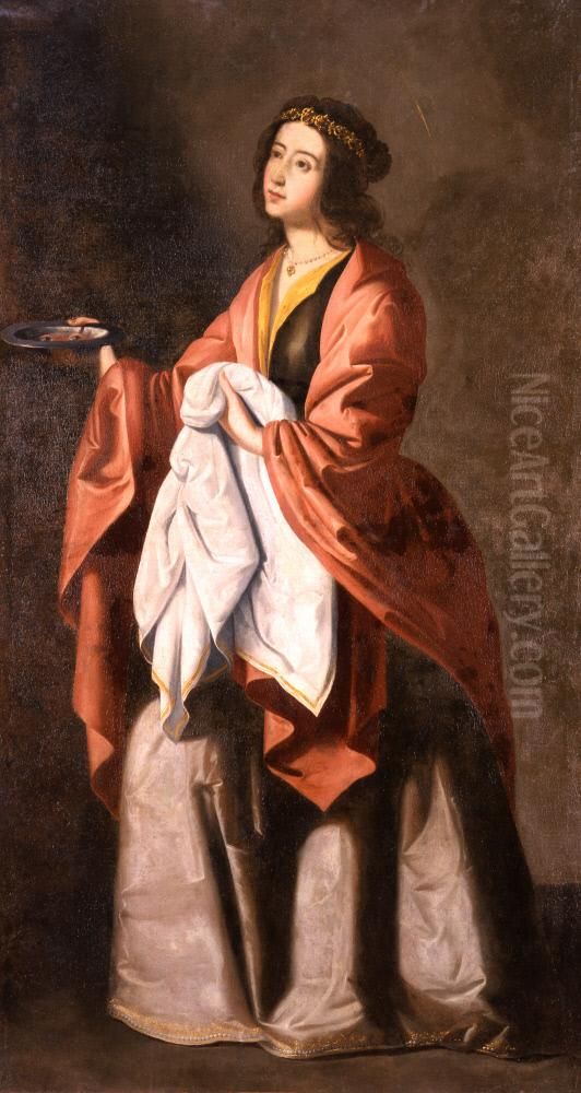 Saint Lucy Oil Painting by Francisco De Zurbaran