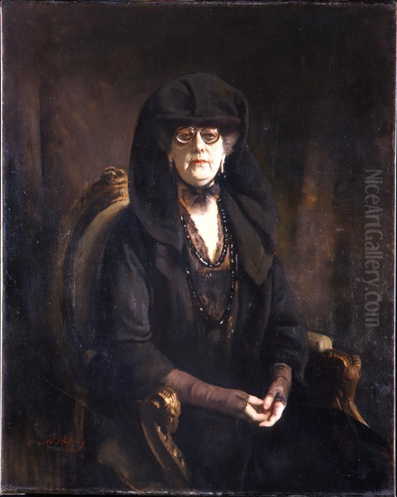 Mrs. Henry E. Huntington (Arabella Duvall Yarrow Huntington Huntington) Oil Painting by Oswald Birley