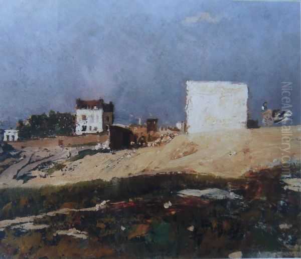 Paris. Montmartre. Oil Painting by Ilya Repin