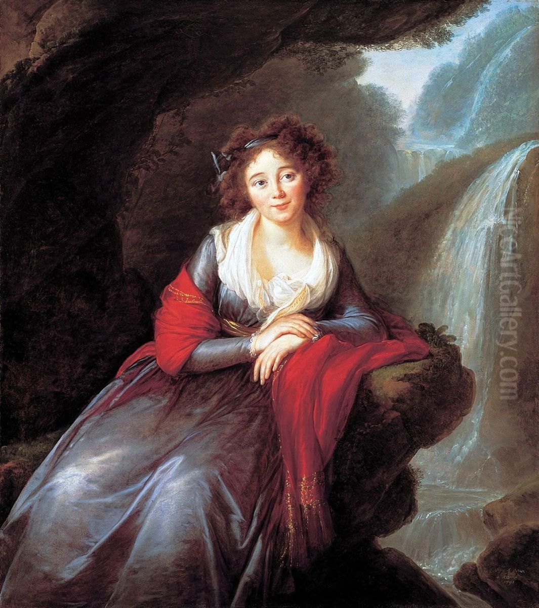 Countess Anna Potocka Oil Painting by Elisabeth Louise Vigee Le Brun