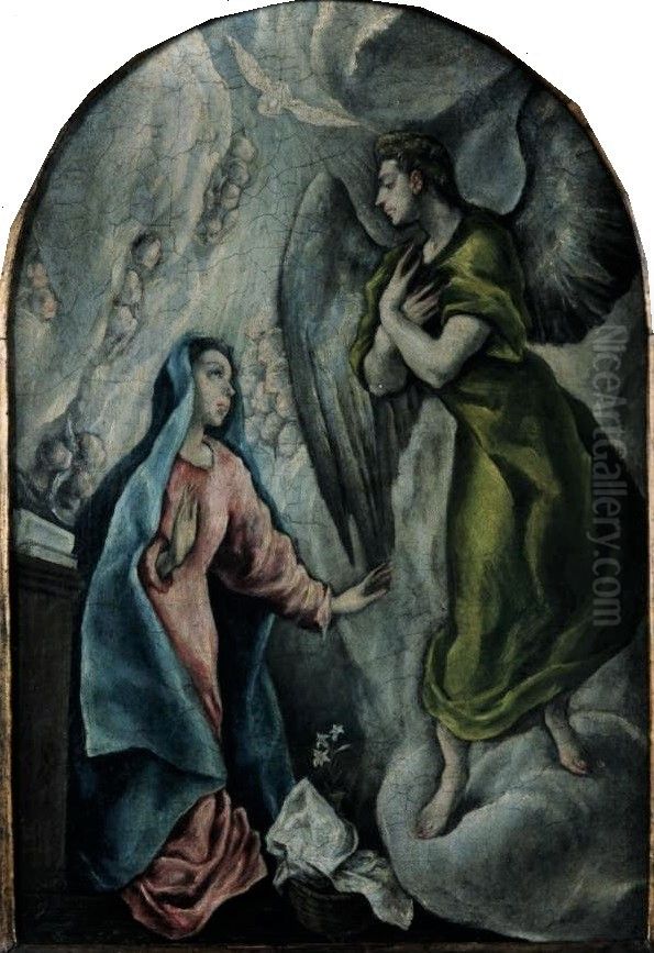 Annunciation (copy) Oil Painting by El Greco