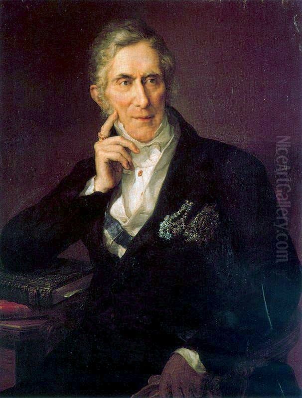 Evaristo Perez de Castro Oil Painting by Vicente Lopez Portana