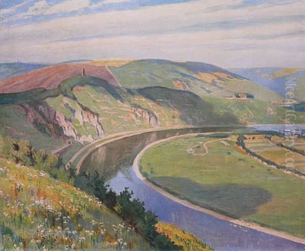 From Reiler Hals to Marienburg Oil Painting by Fritz Von Wille