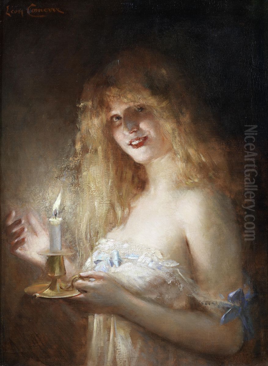 Off to bed. Oil Painting by unknown