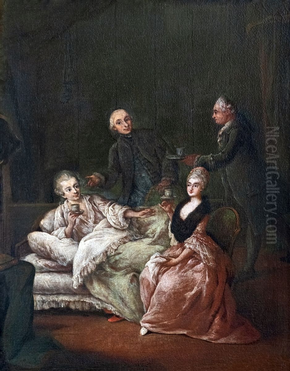 Visit the sick Oil Painting by Pietro Longhi