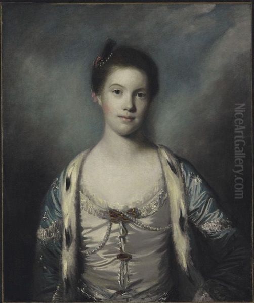 Portrait of Bridget Morris (?-?), wife of Robert Morris of Tredegar Oil Painting by Joshua Reynolds