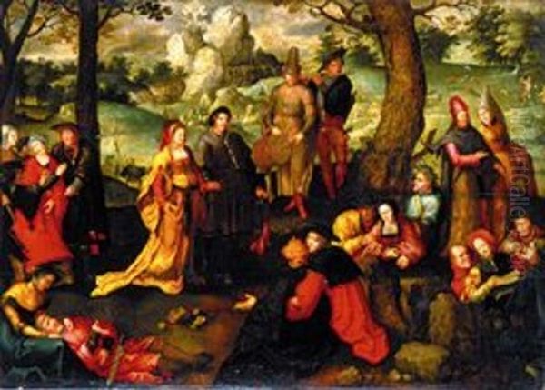 Episoden uit het leven van Maria Magdalena Oil Painting by Lucas Van Leyden
