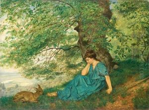 Diana unter einem Baum