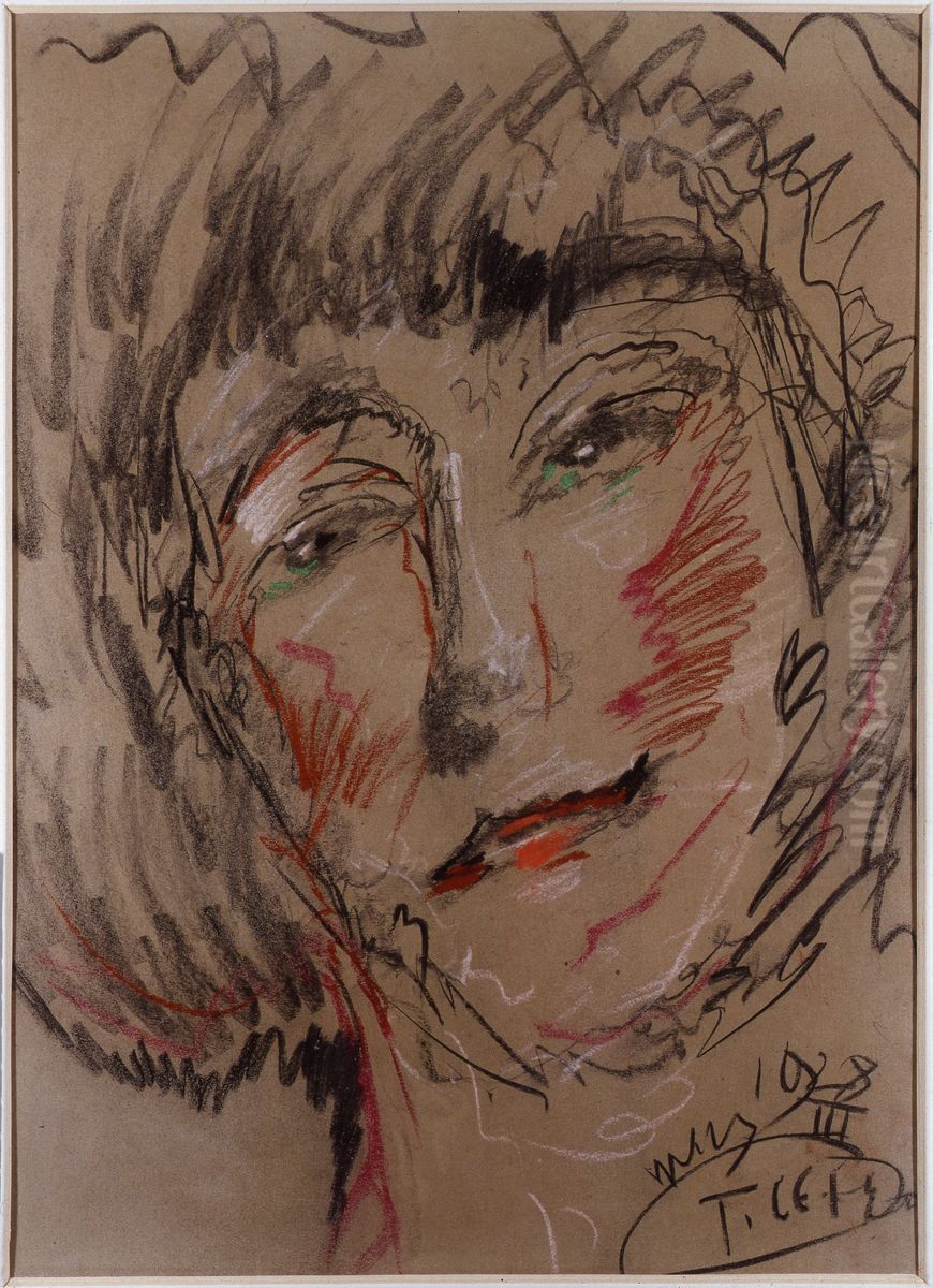 Portrait of Zofia Mohuczyna Oil Painting by Stanislaw Ignacy Witkiewicz (Witkacy)