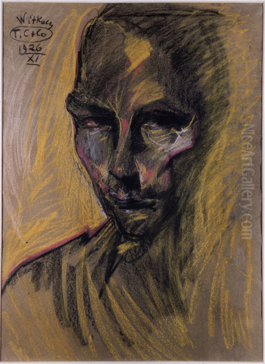 Portrait of Wlodzimierz Nawrocki Oil Painting by Stanislaw Ignacy Witkiewicz (Witkacy)