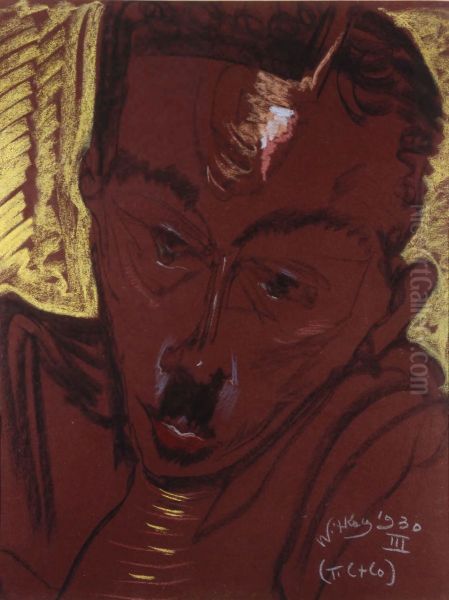 Portrait of Stefan Totwen Oil Painting by Stanislaw Ignacy Witkiewicz