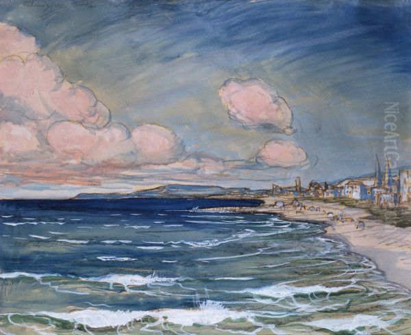 Pejzaz znad Atlantyku Oil Painting by Stanislaw Ignacy Witkiewicz (Witkacy)
