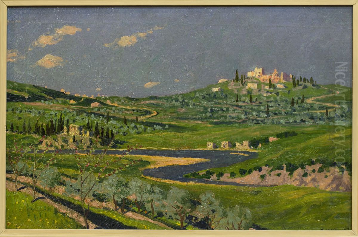 Pejzaz wloski Oil Painting by Stanislaw Ignacy Witkiewicz (Witkacy)