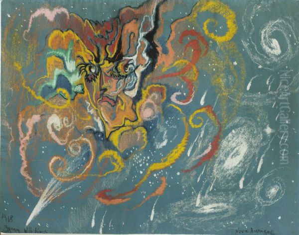 Nova Auriga Oil Painting by Stanislaw Ignacy Witkiewicz