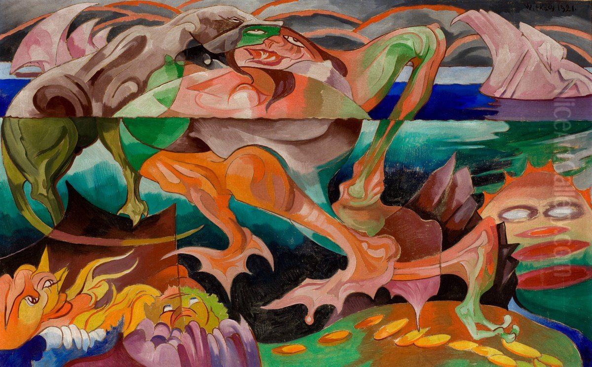 Topielice. Oil Painting by Stanislaw Ignacy Witkiewicz (Witkacy)