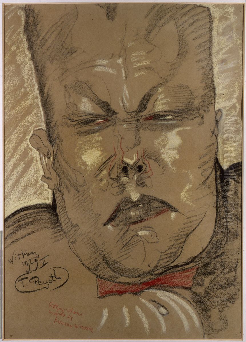 Portrait of Janusz de Beaurain Oil Painting by Stanislaw Ignacy Witkiewicz (Witkacy)