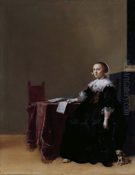 Portrait of a woman Oil Painting by Hendrik Gerritsz Pot