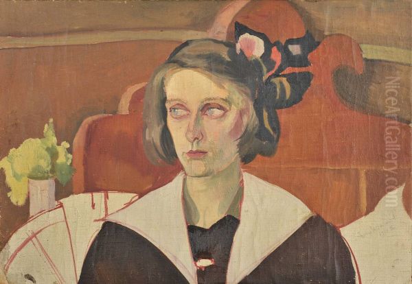 Portrait of Maria Zielinska Oil Painting by Stanislaw Ignacy Witkiewicz