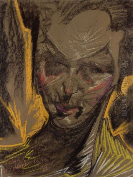 Portrait of Helena Bialynicka-Birula Oil Painting by Stanislaw Ignacy Witkiewicz
