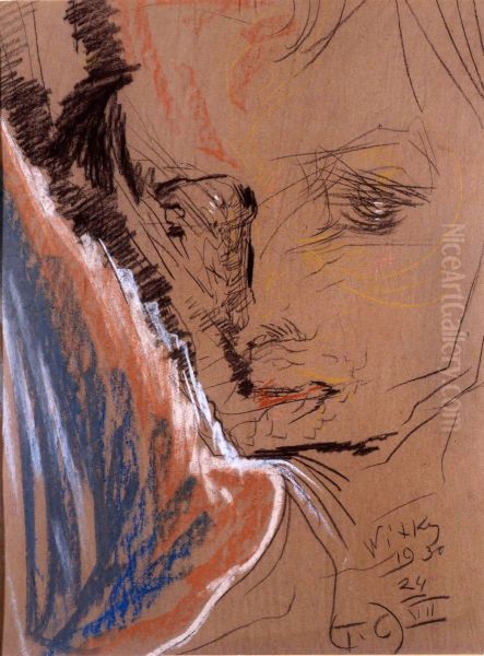 Portrait of Helena Bialynicka-Birula Oil Painting by Stanislaw Ignacy Witkiewicz