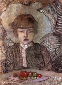 Portret Leszka Komorowskiego w wieku 7 lat