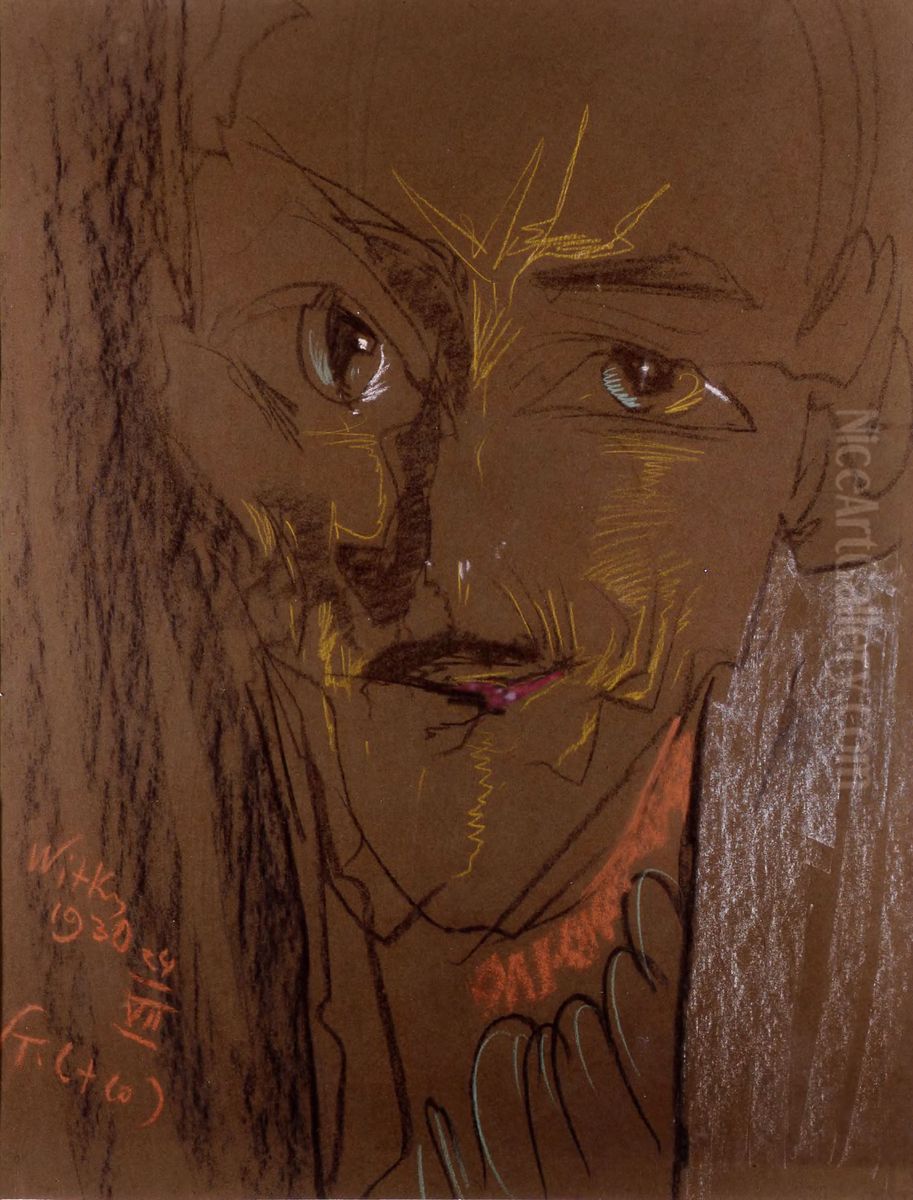 Portrait of Major Stefan Galynski Oil Painting by Stanislaw Ignacy Witkiewicz (Witkacy)