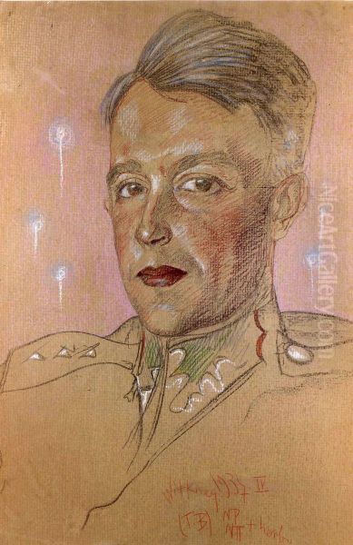Portret Waclawa Bundyka Oil Painting by Stanislaw Ignacy Witkiewicz