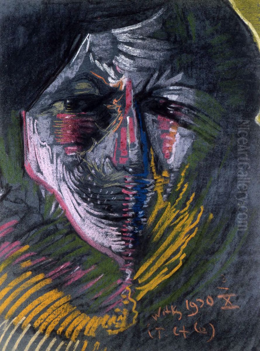 Portret Heleny Bialynickiej-Biruli Oil Painting by Stanislaw Ignacy Witkiewicz (Witkacy)