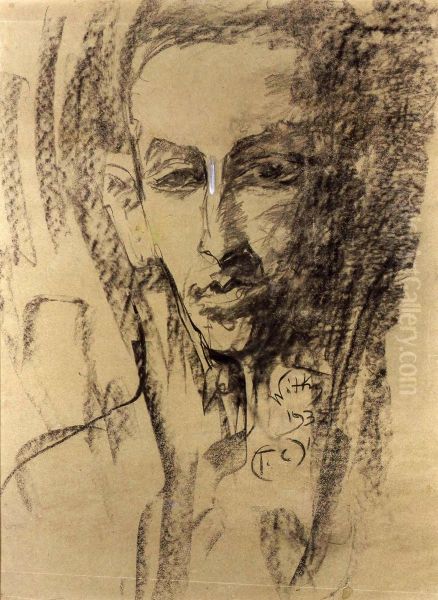 Portret Jerzego Koninskiego Oil Painting by Stanislaw Ignacy Witkiewicz