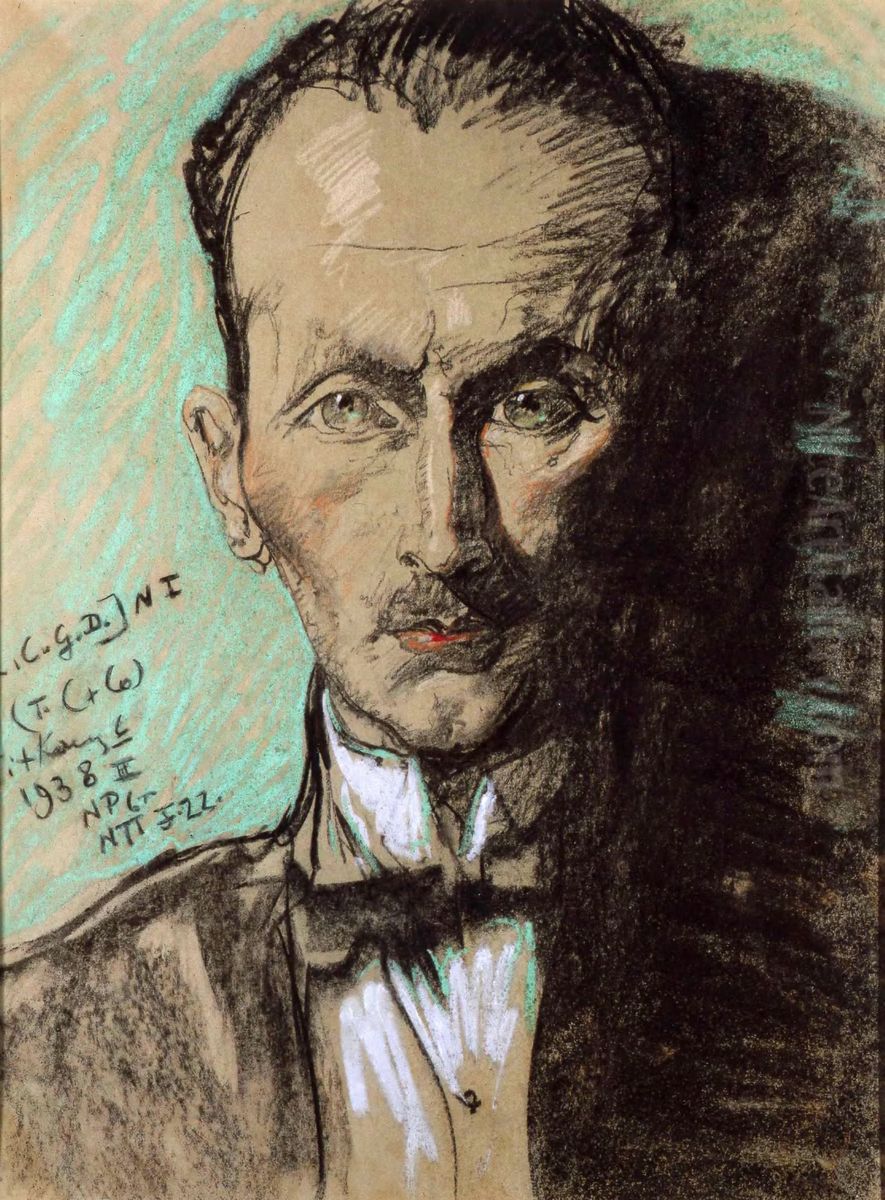 Portrait of Marian Radecki Oil Painting by Stanislaw Ignacy Witkiewicz (Witkacy)